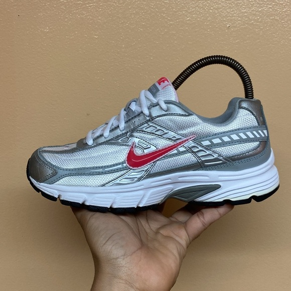 Nike Initiator Women’s Running Sneakers “White Metallic Silver Pink” - Picture 6 of 17